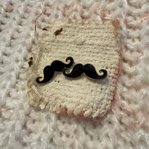 Moustache Stud Earrings